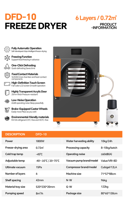 Dalle DFD-10 Home&Commercial Freeze Dryer