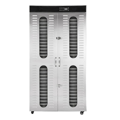 28 Layers Industrial Food Dehydrator -127.97 sq.ft Drying Area | Two Large Independent Drying Rooms | Digital Adjustable Timer | Temperature Control | Dryer for Jerky, Herb, Meat, Beef, Fruit and Vegetables